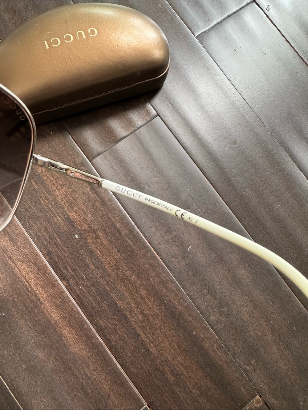 Gucci Aviator Sunglasses GG1534/S Silver White Made in Italy - Picture 4 of 7